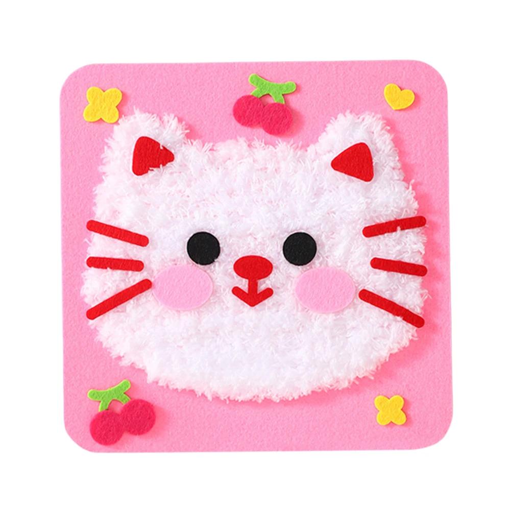 Sewing Craft Kit Cute Animal DIY Educational Sewing Kit DIY Doll Sewing Toys for Beginners Arts and Crafts