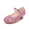Children Princess Shoes Student Dance Girls High Heel Sandals Kids Leather Crystal Shoes