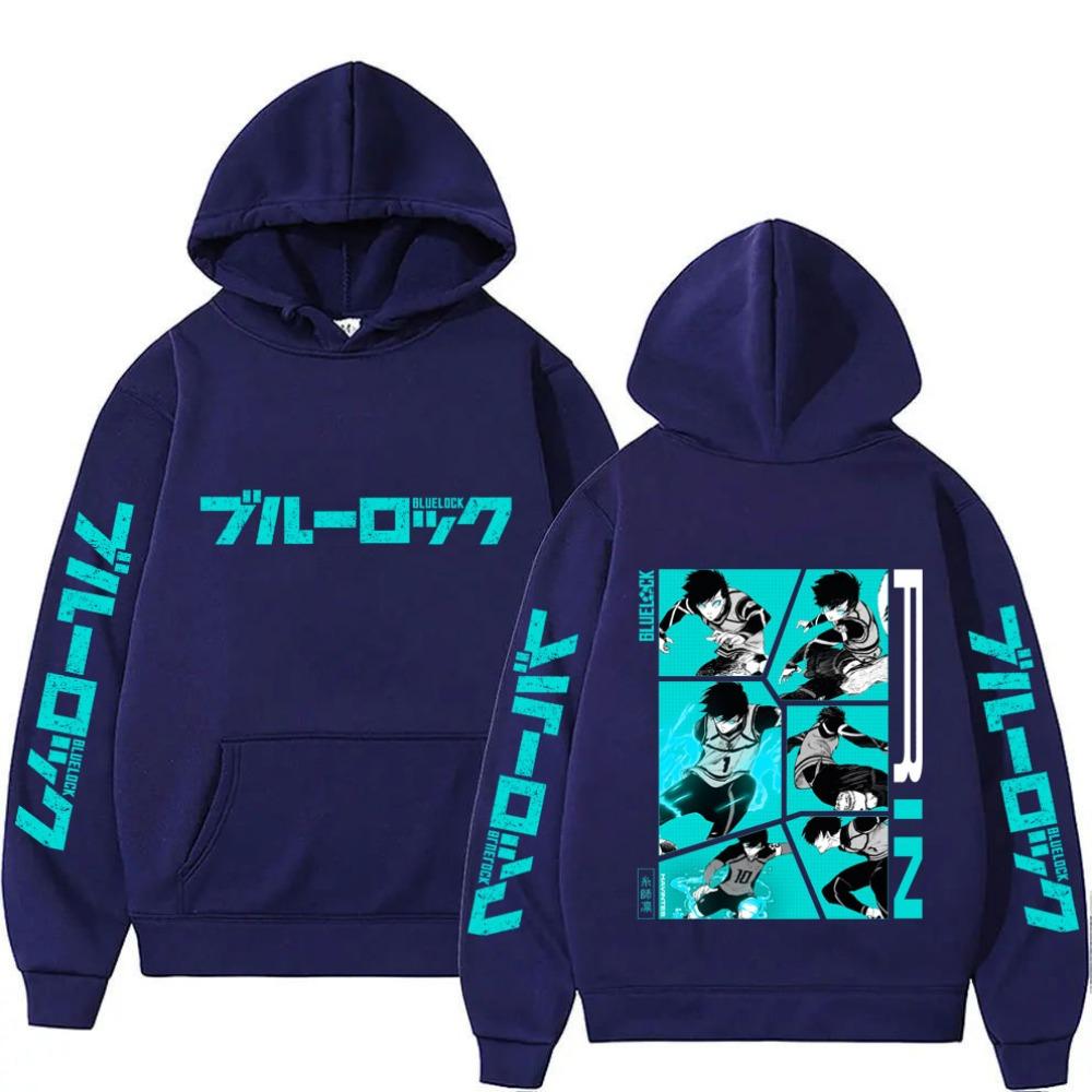 Blue Lock Itoshi Rin Men Hoodie New Fashion Women Sweatshirt Cartoon Japan Style Anime Spring Autumn Couple Pullover Tops