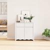 Drammen Sideboard White 79 x 43 x 75.5 cm Solid Pine Wood
