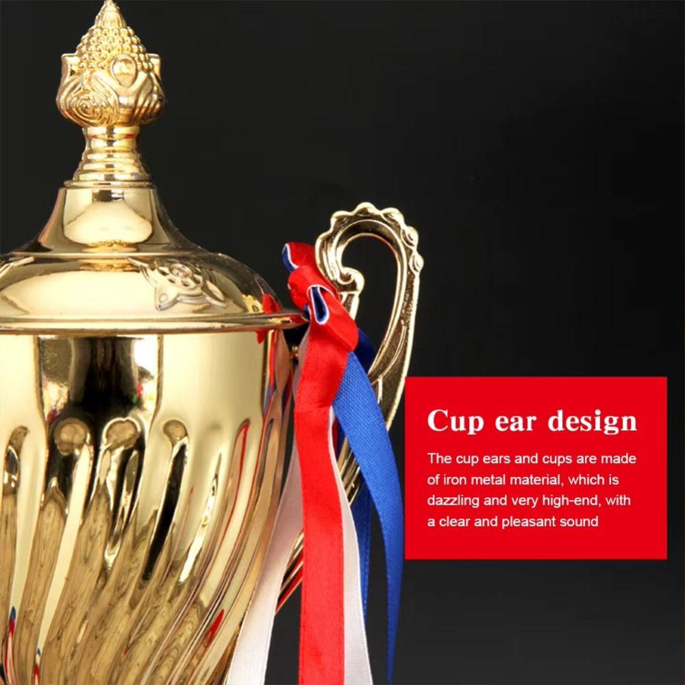 Metal Material Gold Trophy Cup Large Size Winner Trophies First Place Trophies  Celebration Events