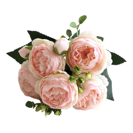 Искусственный цветок розы Водонепроницаемый Эстетический Компактный Красивый центральный элемент Искусственный цветок для офиса