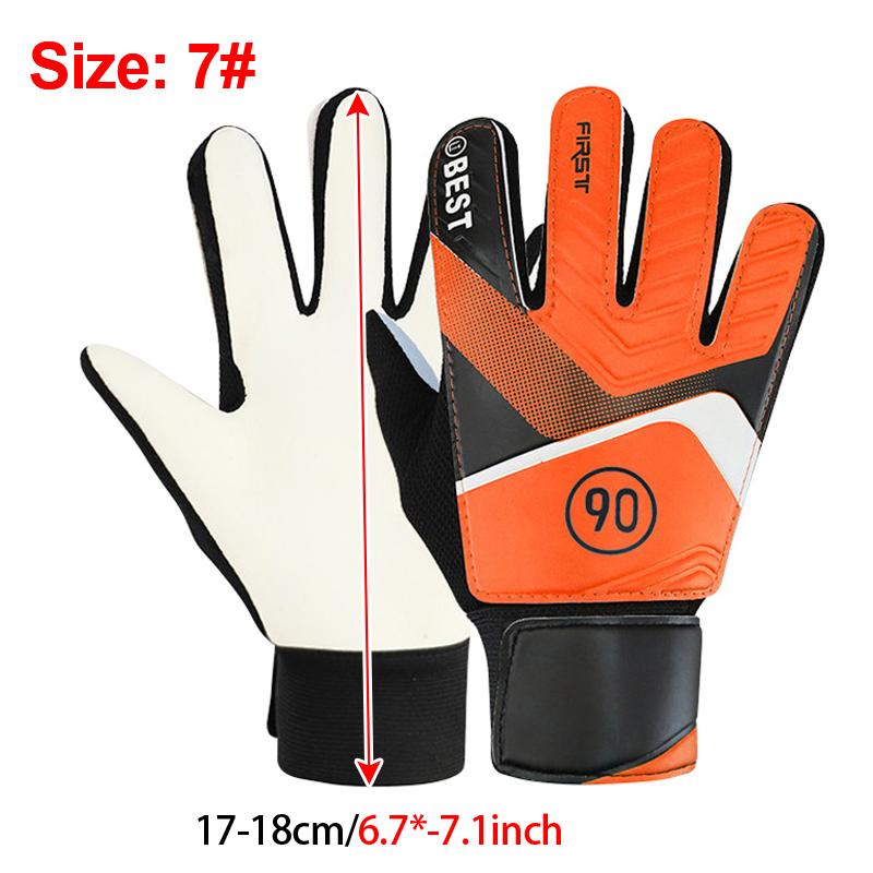 Anti-Slip Goalkeeper Gloves Latex Children's Football Gloves Latex Children's Finger Protection Goal Thickened Goalkeeper Gloves Waterproof Breathable