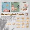 14pcs Cute Wooden Memorial Cards Handmade Baby Growth Cards  Baby Birthing Gift