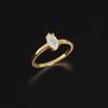 Simple Design Colorful October Birthstone Natural Opal Gems S925 Silver Ring Fashion Ladies and Girls Daily Wear Exquisite Gifts