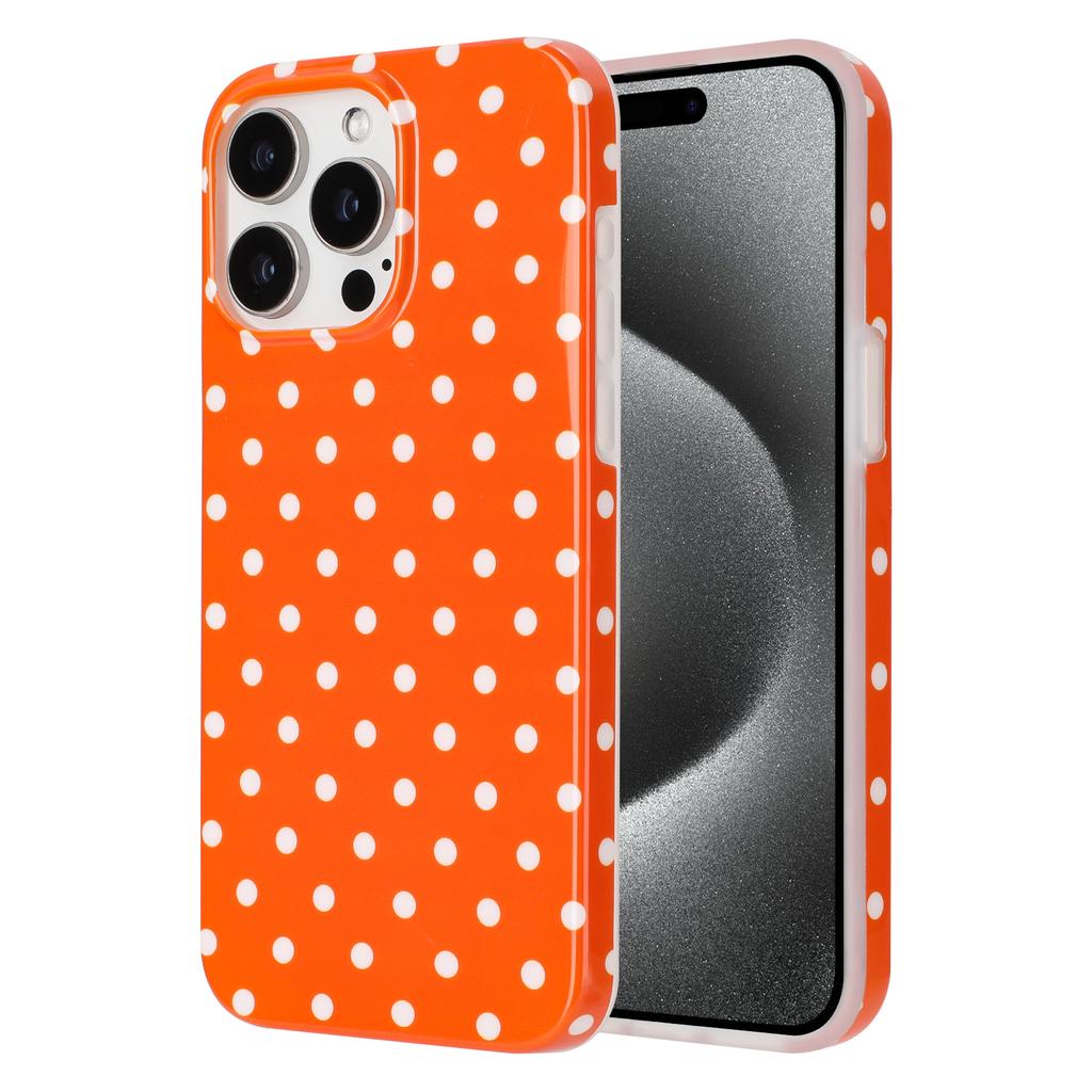 For iPhone 16 Pro Case Dot Design IMD TPU Phone Back Cover