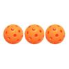 Outdoor Pickleball Orange 40 Holes High Elasticity Durable 6 Packs