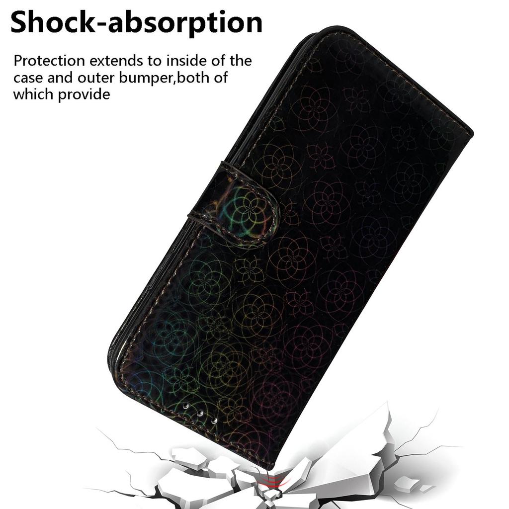 For Motorola Moto G75 5G Stand Case Dazzling Flower Leather Phone Cover