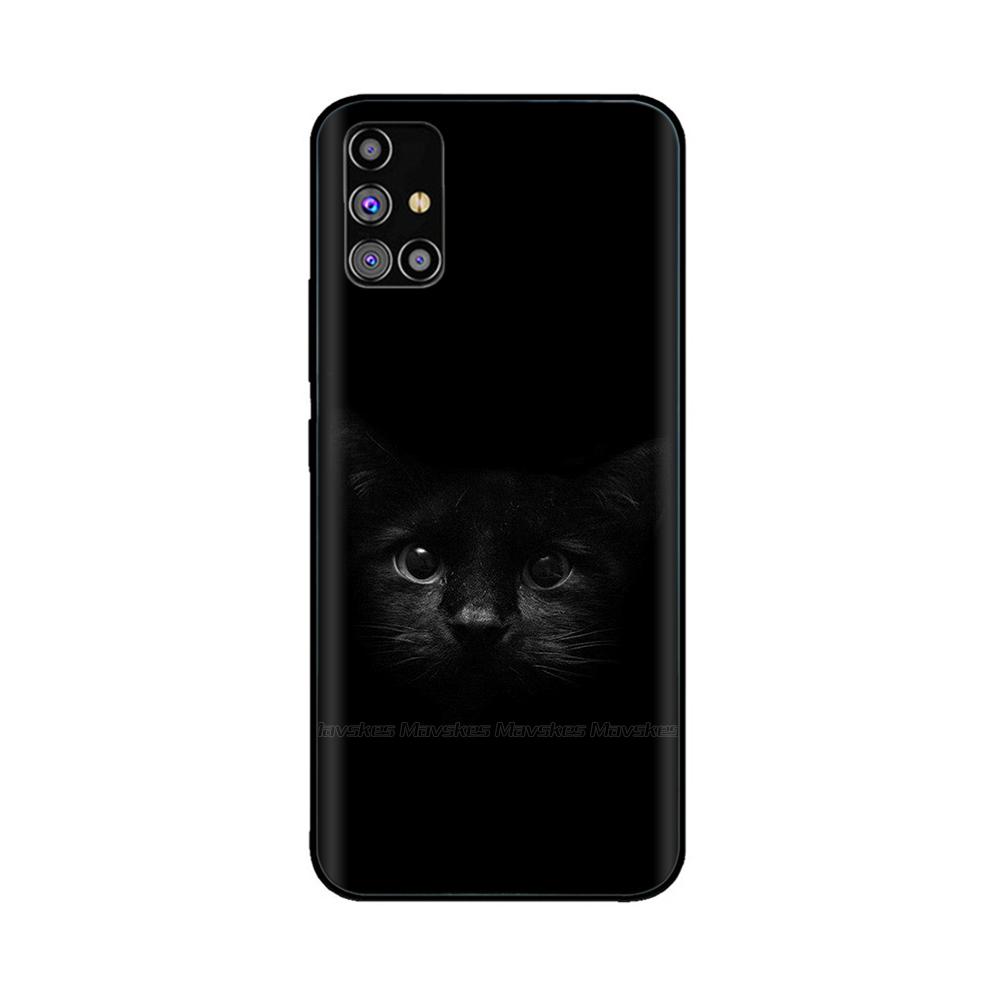 Ударопрочный чехол для Samsung Galaxy M31s Чехол M317F Задняя крышка Мягкий черный силиконовый чехол для телефона Для Samsung Galaxy M31 Чехлы Funda