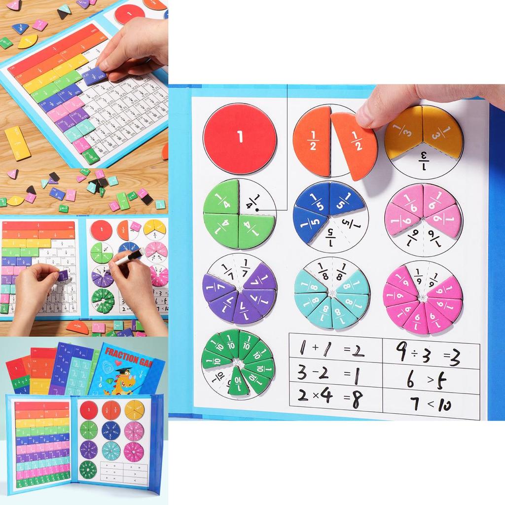 Магнитная доска с дробями для изучения математики с развивающей игрушкой