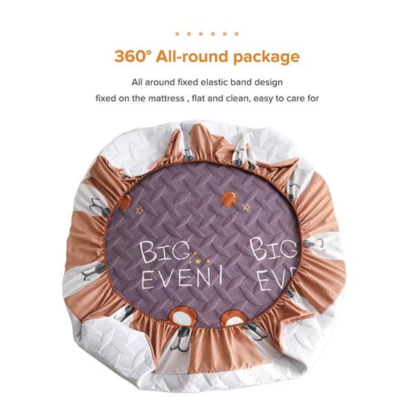 Хлопковая толстая стеганая простыня на подкладке, антибактериальный Нескользящий наматрасник, зимний теплый утепленный простынь, наматрасник, топпер без наволочек