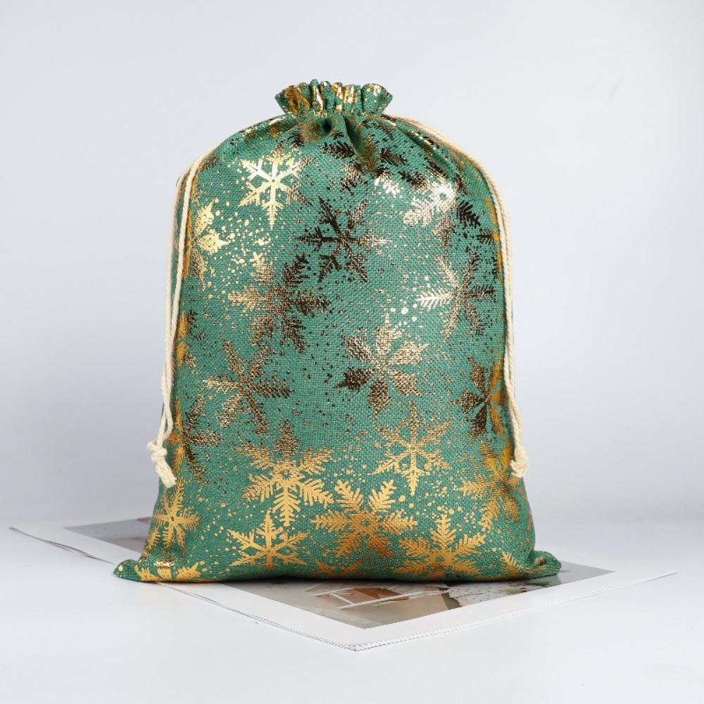 5pcs/lot Multi-color Christmas Drawstring Storage Bag Candy Jewelry Toy Presents