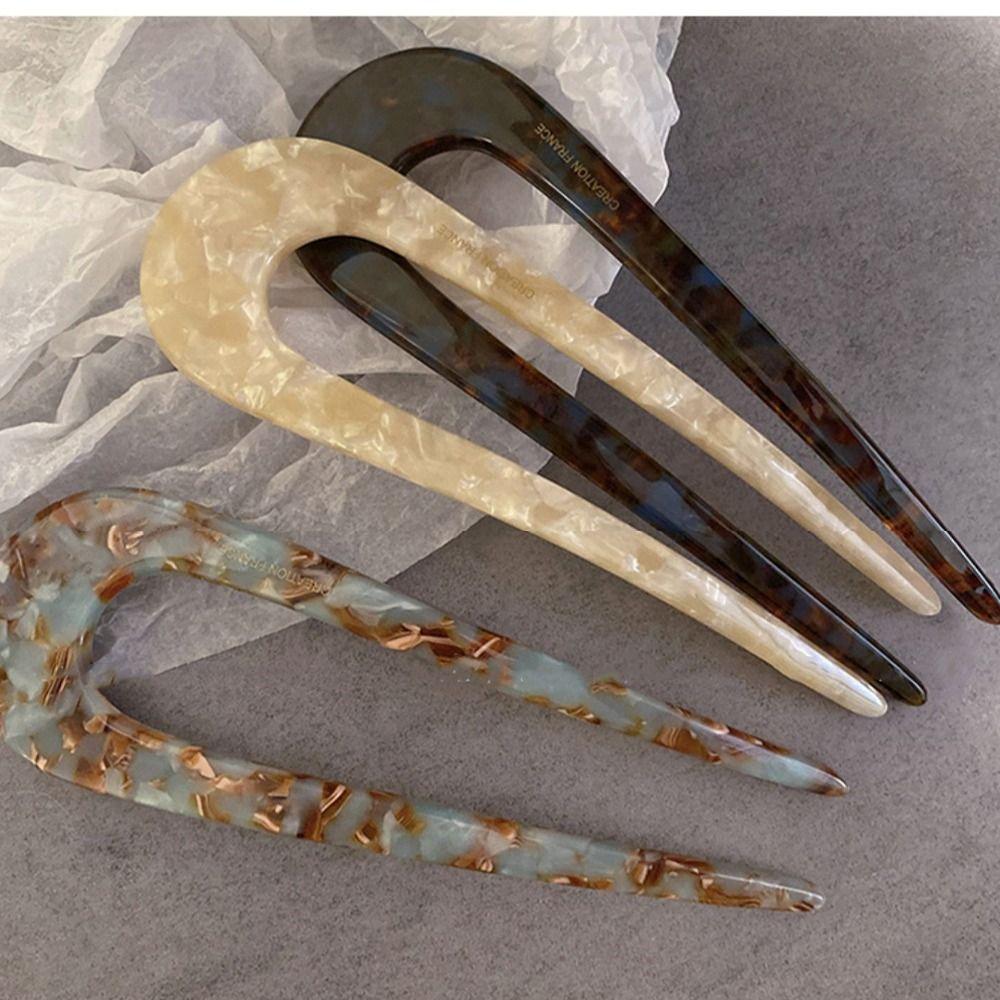 Headdress Korean Hair Clips Acetate Hair Sticks Women Hairpins Chinese Hair Fork Hanfu Hair Sticks