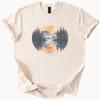 Mountain Lake Sunset Reflection Graphic T Shirt Nature Forest Landscape Tee Watercolor Art Outdoors Hiking Adventure Shirt Gift