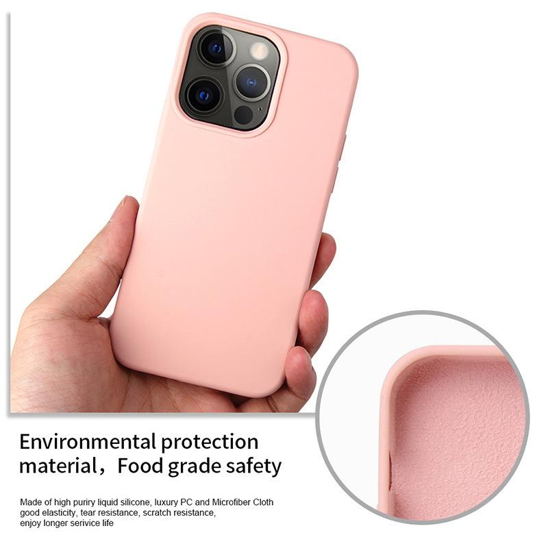 Жидкий силиконовый чехол для iPhone 13 14 11 12 Pro Max, мягкий чехол для iPhone 12 Mini X XR XS 8 7 6 SE 2020, противоударные чехлы