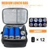 Insulated Meal Bag Large Cooler Bag Reusable Meal Box Water-Resistant Leakproof Meal Organizer Can Cross Thermal Meal Lunch Bag