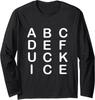 Abcdefuckice Funny Ice Alphabet Humor Winter Long Sleeve T-Shirt