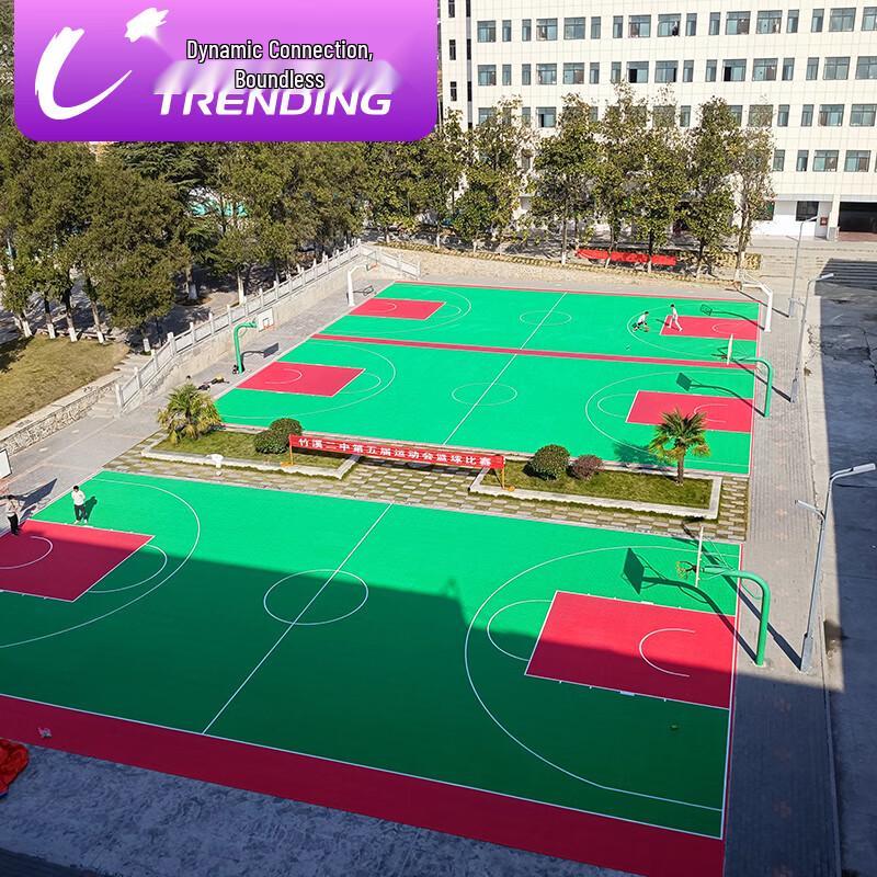Suspended Modular Outdoor Multi-Sport Flooring Tiles