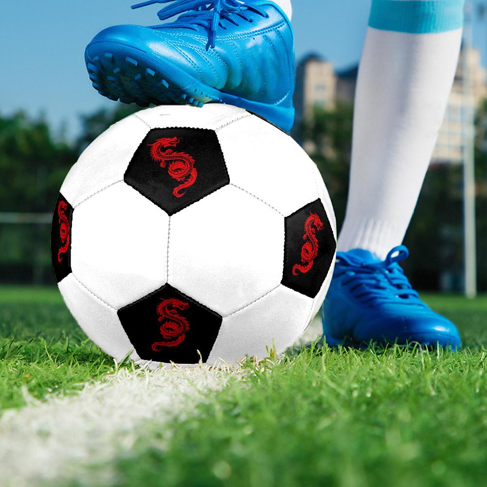 1PC Dragon Symbol Soccer Ball Size 5 Football Machine Sewn Indoor/Outdoor Universal Football S13