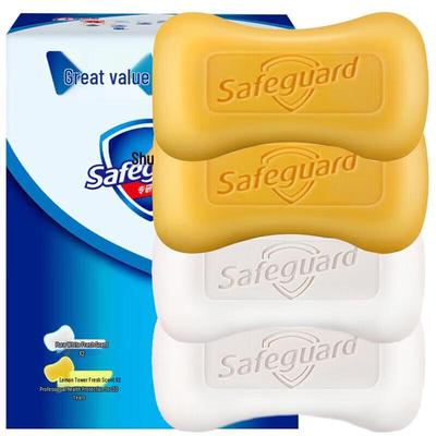 Набор кускового мыла Safeguard (2 чисто-белых, 2 лимонных)