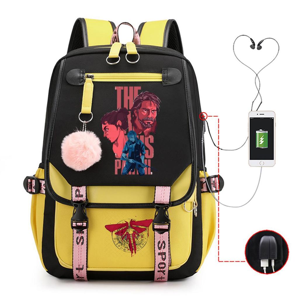 The Last of Us Printed Youth Leisure Travel Backpack Multifunctional Student School Bag