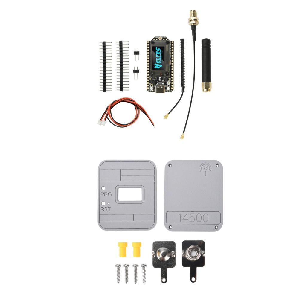 863-928MHZ Meshtastic Heltec V4 OLED Solar Powered LoRa 32 Dev-Board GPS With Shell KitESP32-S3R2SX1262 for IoT LoRaWAN