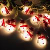 1.65m/ 3m LED Christmas Snowman String Lights Hristmas Tree Decoration Plush Snowman Lamp Indoor Living Room Party String Lamps