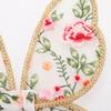 1Pc Adults Children Kids Exquisite Butterfly Flower Embroidered Elastic Strap Wings and Fairy Stick Costume Accessory Props for Themed Party Wedding