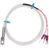 Temperature Sensor Probe PT100 Thermistor Temperature Measuring Probe Round Hole Patch Type5m