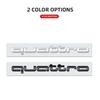ABS Car Front Grille Emblem External Auto Body Sticker Auto QUATTRO Emblem Accessories for B S A3 A4 B8 8P 8V A6 C7 A5 Q5 B7