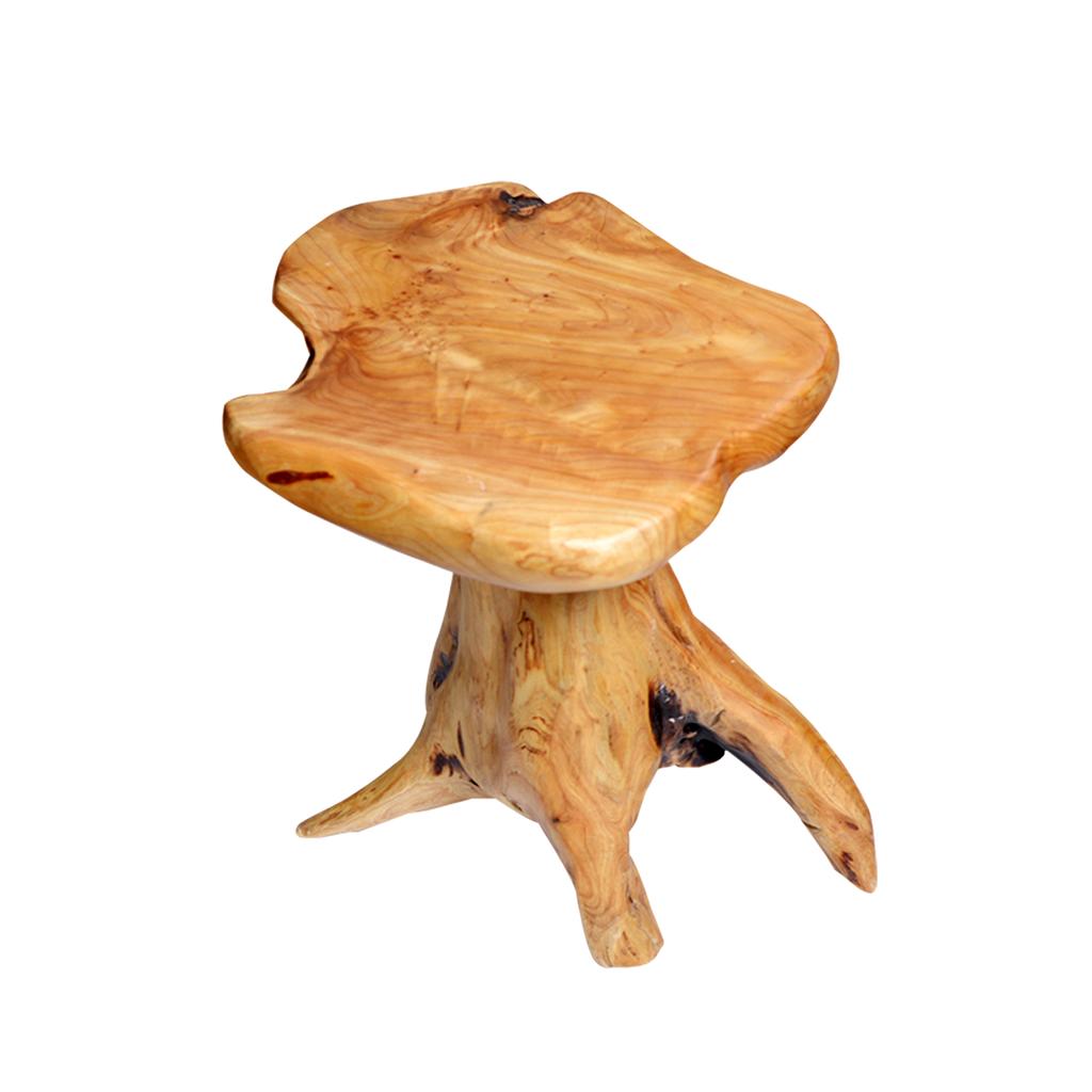 Coffee Table made of Solid Fir, Fir Flower Stand, Solid Wood Footstool, Irregular Shape