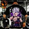 Летняя хлопковая мужская футболка в стиле ретро Dragon Ball Высокое качество Оверсайз с принтом Сунь Укун Унисекс Повседневная рубашка для детей.