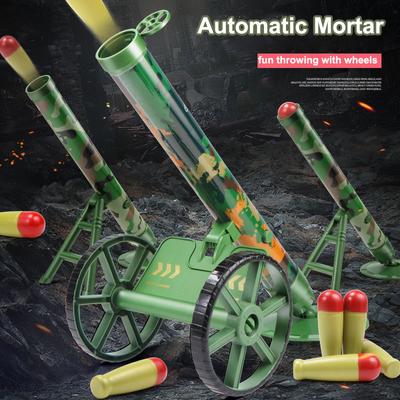Детский игрушечный миномет с колесами, имитация автоматической ракетной установки, итальянская пушка, детский игрушечный пистолет, подарок на день рождения
