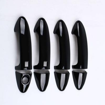 Накладка на дверную ручку глянцево-черная с крышкой Smartkey для 2013- Ford EcoSport/Fiesta