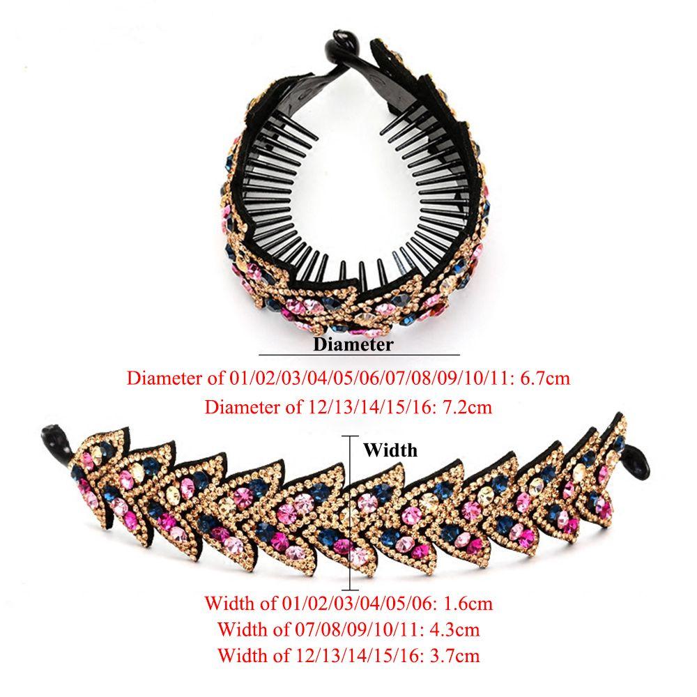 Expanding Bun Maker Bird Nest Twist Clip Rhinestone Hairpins Flowers Hair Clips Crystal Hair Claw