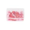 50pcs Heart shape Plastic Push Pins Plastic Thumb Tacks PP Metal Push Pins  School Stationery