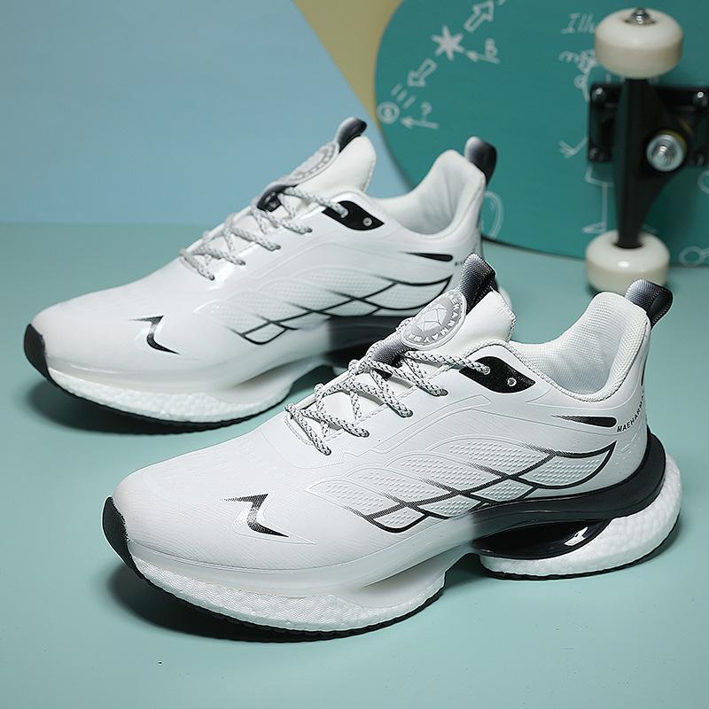 Fashion Hot Sale Mens Sports Shoes Low Cut Lightweight Bouncy Sole Breathable Mesh Running Sneakers