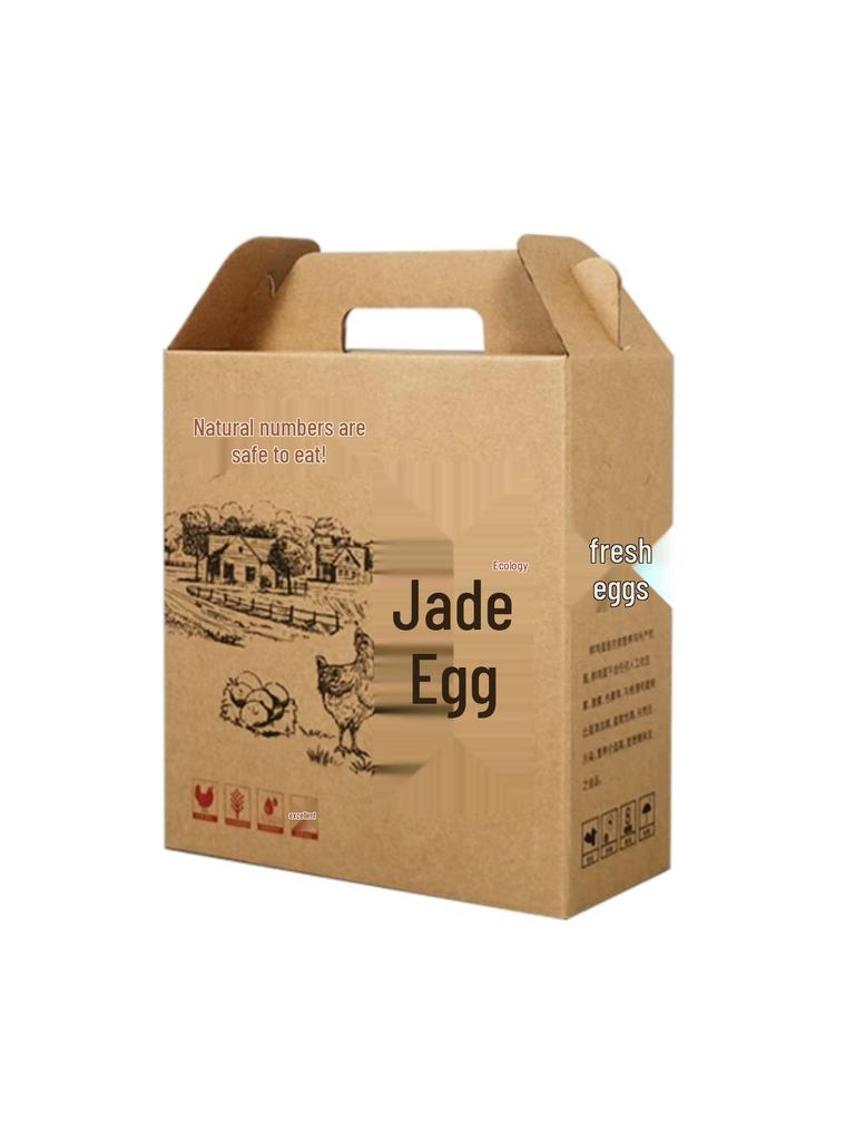Индивидуальная картонная подарочная коробка для яиц - Вмещает 30, 60 или 100 яиц - Праздничная упаковка для праздников
