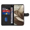 For Motorola Edge 50 5G Case Stand Wallet Leather Phone Cover Curved Line Wrist Strap