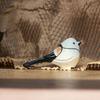 Vintage Long-tailed Tit Figurine Cute Bird Statue Durable Robin Bird Ornament  Garden Decor