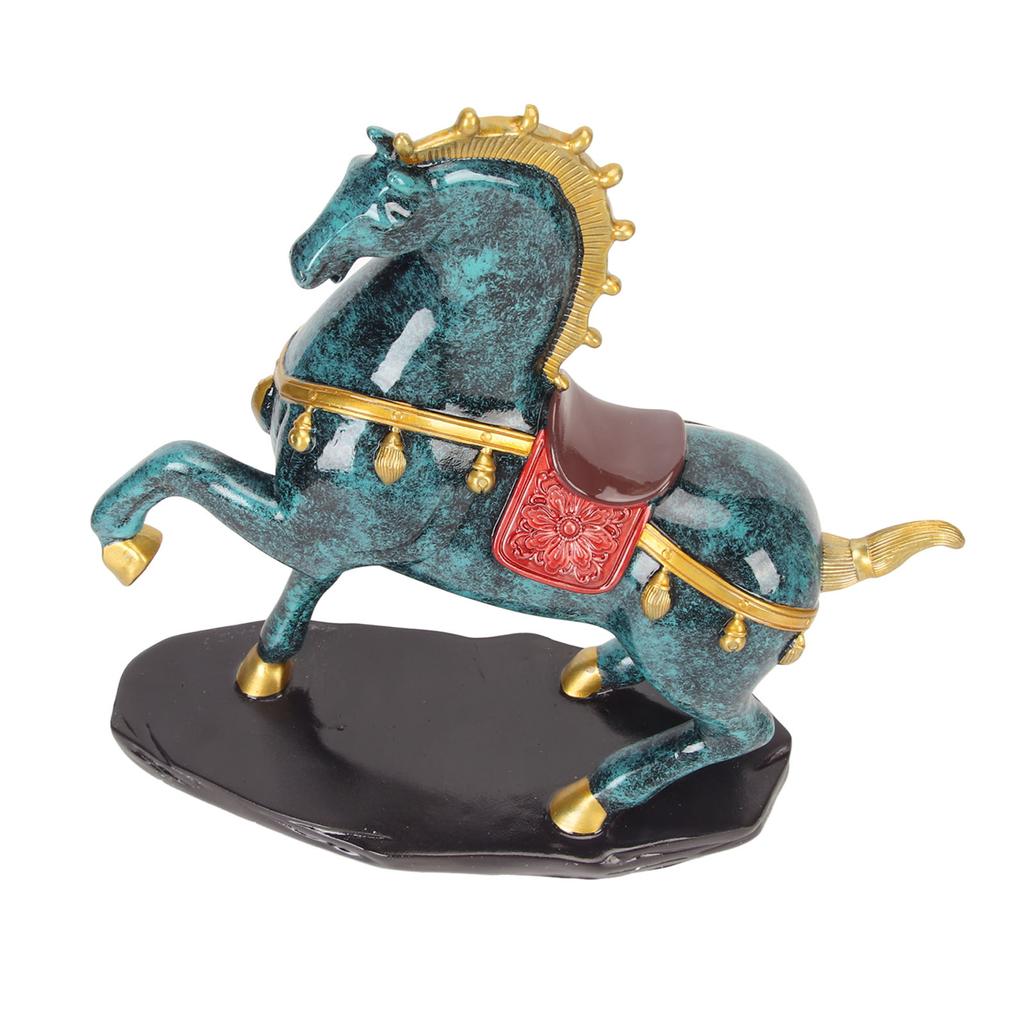 Статуя лошади из смолы бронзового цвета с большим дном, расширенная конюшня, изысканная фигурка лошади для украшения