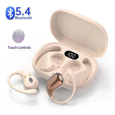 Наушники OWS Bluetooth 5.4 с заушным креплением TWS беспроводные наушники HiFi стерео водонепроницаемая гарнитура со светодиодным цифровым дисплеем сенсорные наушники для Huawei Samsung