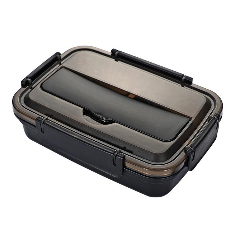 Герметичный ланч-бокс из нержавеющей стали с 3/4 отделениями - прочный, легкоочищаемый контейнер для бенто для студентов и офисных работников