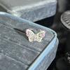 Exquisite Niche Mori Sweet Enamel 3D Butterfly Open Ring Alloy Cold‑Wind Spice‑Girl High‑End Dating Holiday Gift