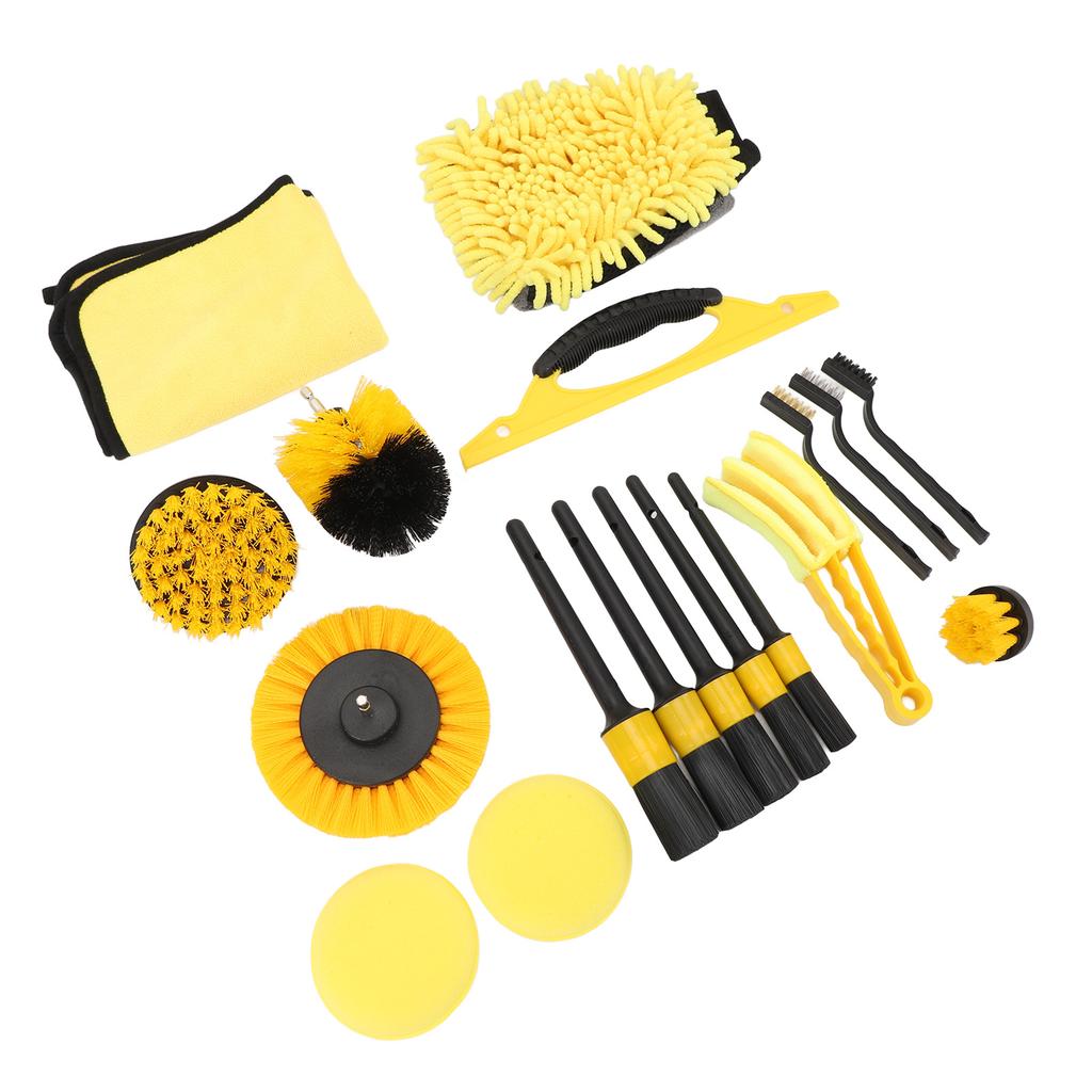 Набор насадок для дрели Универсальный набор щеток для дрели для чистки автомобиля с проволочной щеткой и щеткой для салона
