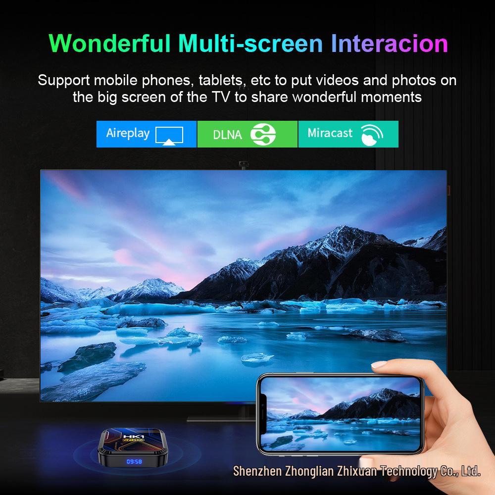 Смарт-ТВ приставка HK1 K8S RK3528 на Android 13 с двухдиапазонным WiFi