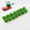 14pcs/set 13~15mm*10mm DIY Miniature Garden Decor Multicolors Landscape Wargame Grass Tufts