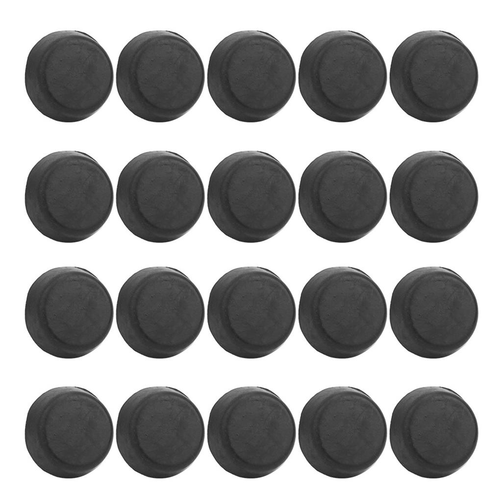 20 Pcs Billiard Cue Bottom Rubber Plug Protection Pad Pole Tail Cover Protection Accessories