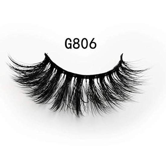 5 Pairs 3D Mink Super Stage Natural False Long Eyelash Fake Handmade Eyelashes, Thick, Makeup, Eyelashes, Extensions, Eyelashes, (G806)