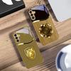 Металлический ретро-узор Для Samsung Galaxy S20 FE S21 S22 S23 Plus S24 Ultra 25Ultra S21+ S9+ 22Plus S22Plus Золотой стеклянный чехол для телефона